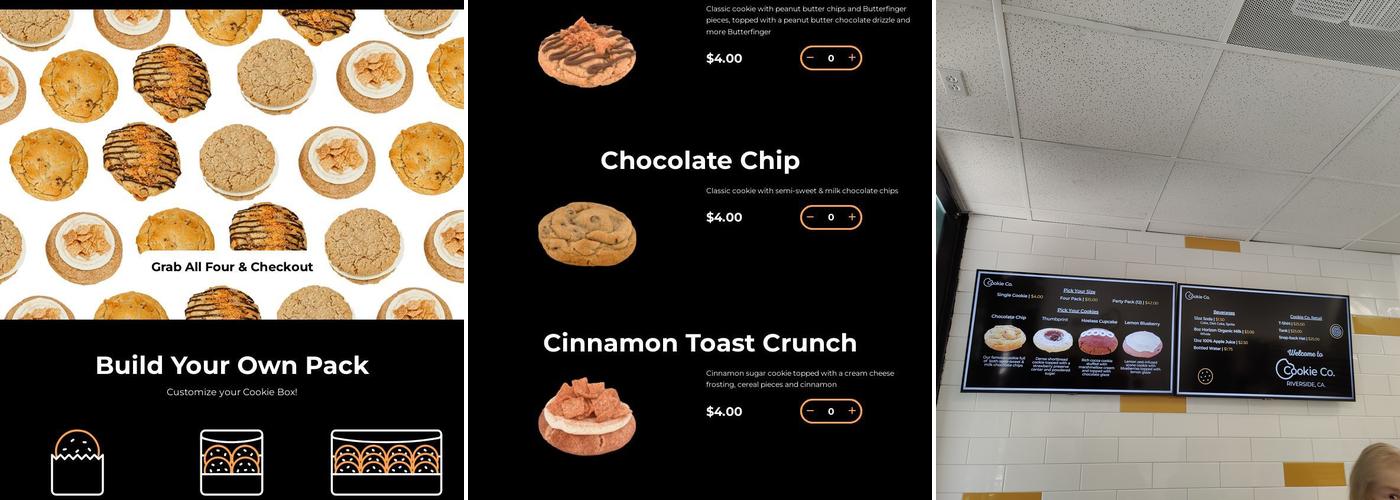 Cookie Co. Riverside Menu