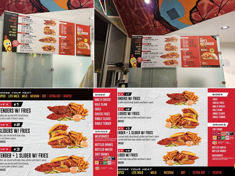 Dave's Hot Chicken Menu