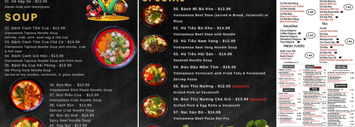 Bap’s Kitchen Menu