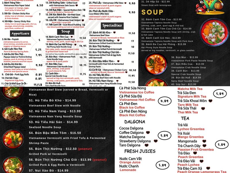 Bap’s Kitchen Menu