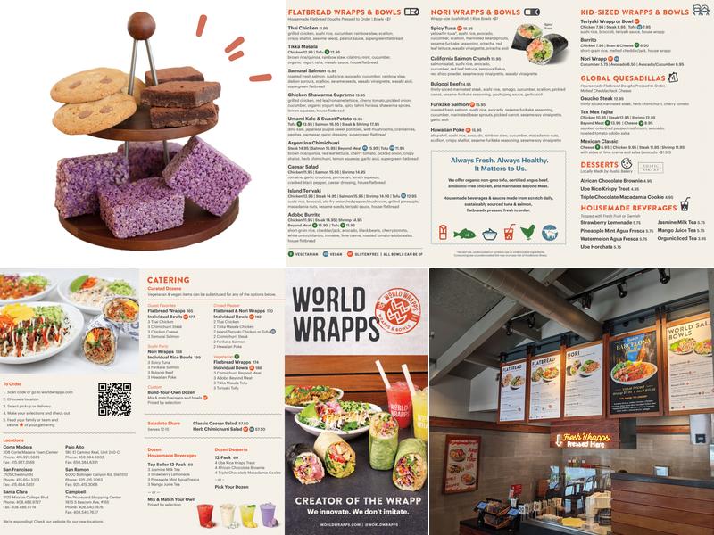 World Wrapps Menu