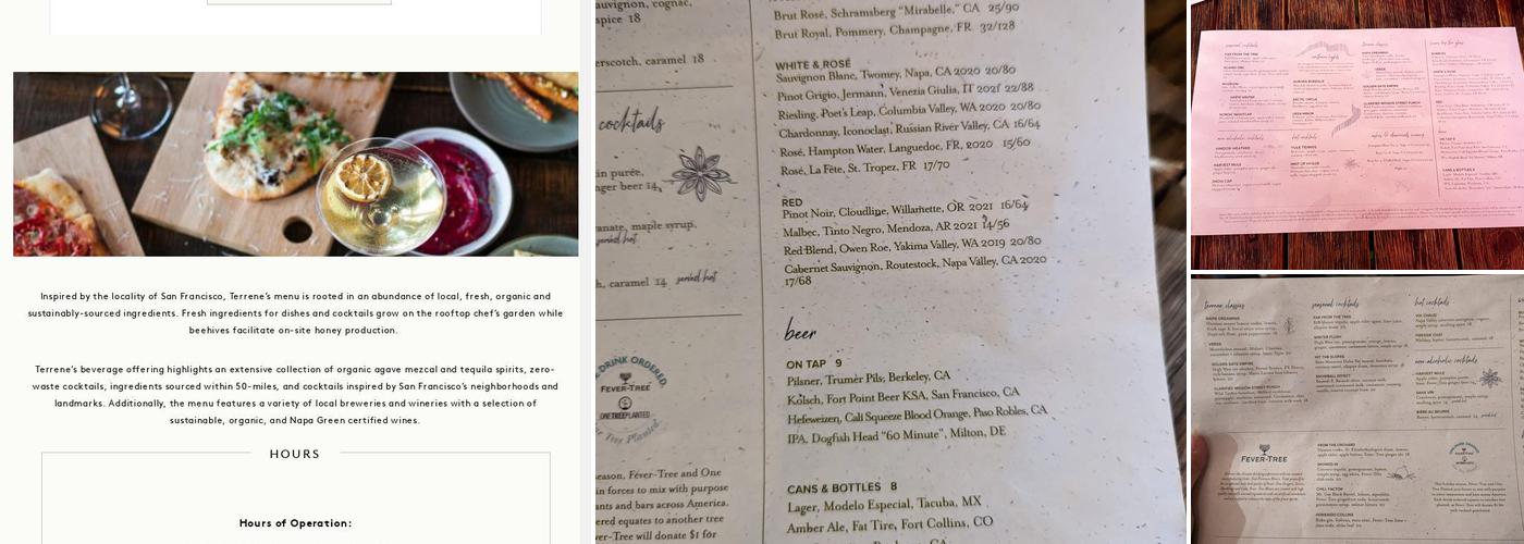 Terrene Menu