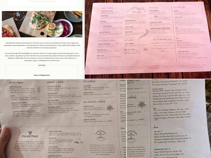 Terrene Menu