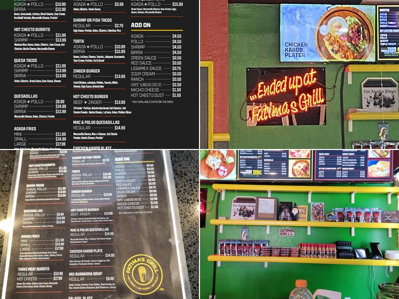 Fatima's Grill Menu