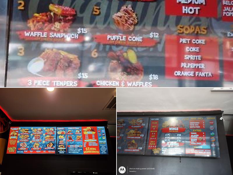 Cravings Hot Chicken Menu