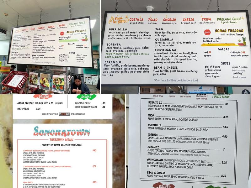 sonoratown Menu