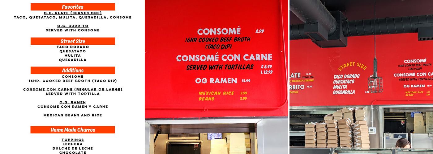 Papi Tacos & Churros Menu