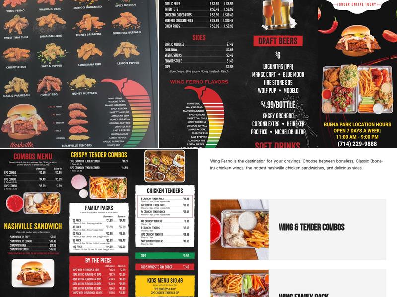 WING FERNO Menu