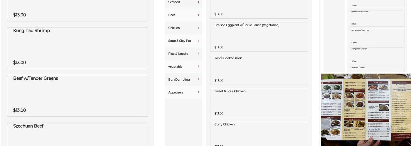 Shanghai Dumpling King Menu