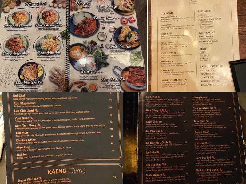 Thonglor Menu