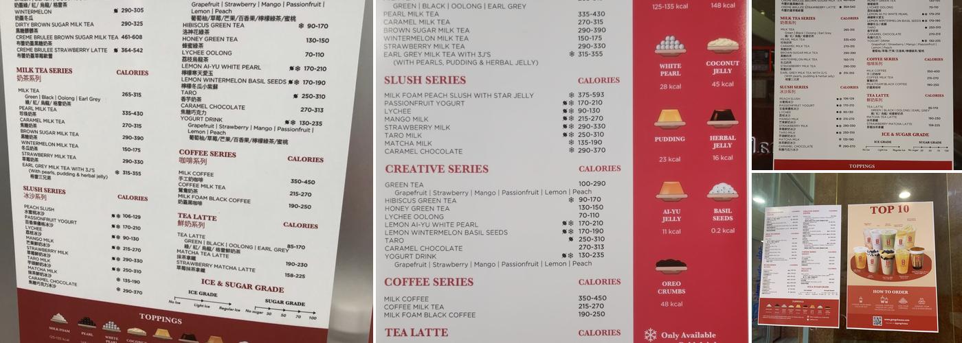 Gong cha - Chinatown Menu