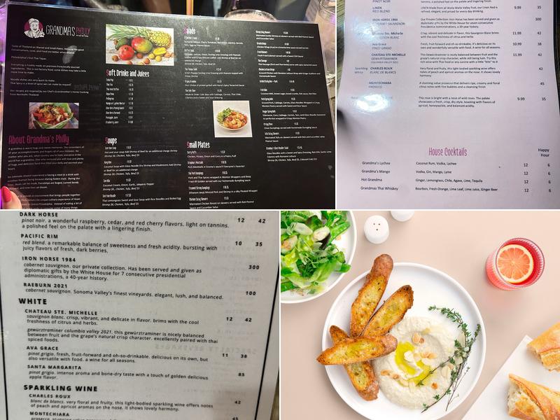 Grandma's Philly Menu