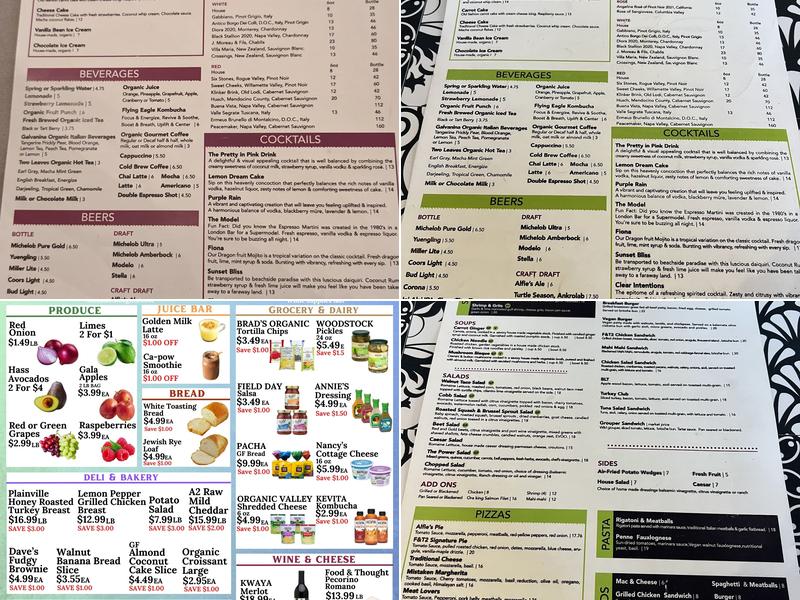 Food & Thought 2 Menu