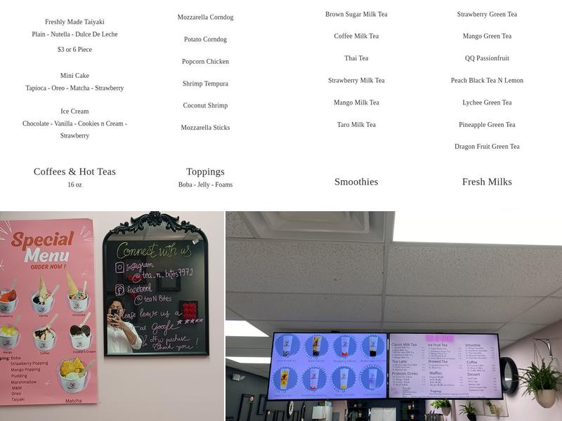 Tea N Bites Menu