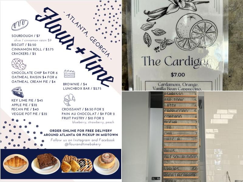 Flour + Time Bakery Menu