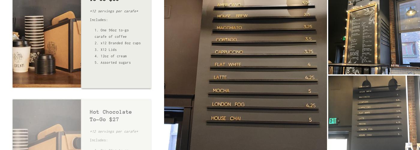 Bond and Bevel Menu