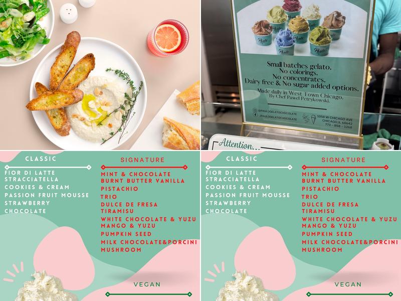 Paulo Gelato & Chocolate Menu
