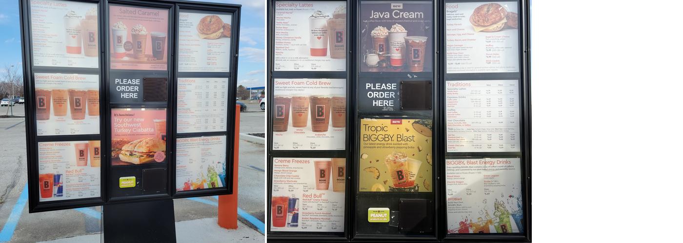 BIGGBY COFFEE Menu
