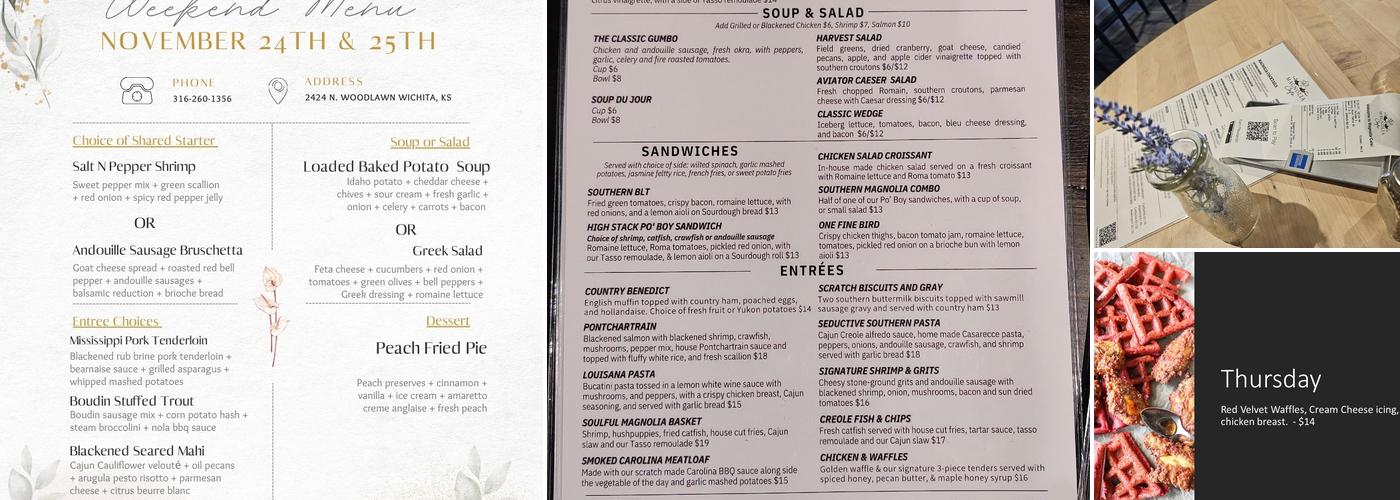 Magnolia Cafe Wichita Menu