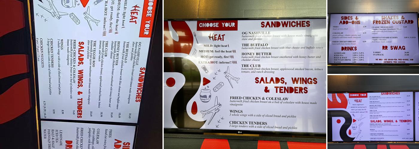 Roaming Rooster Menu