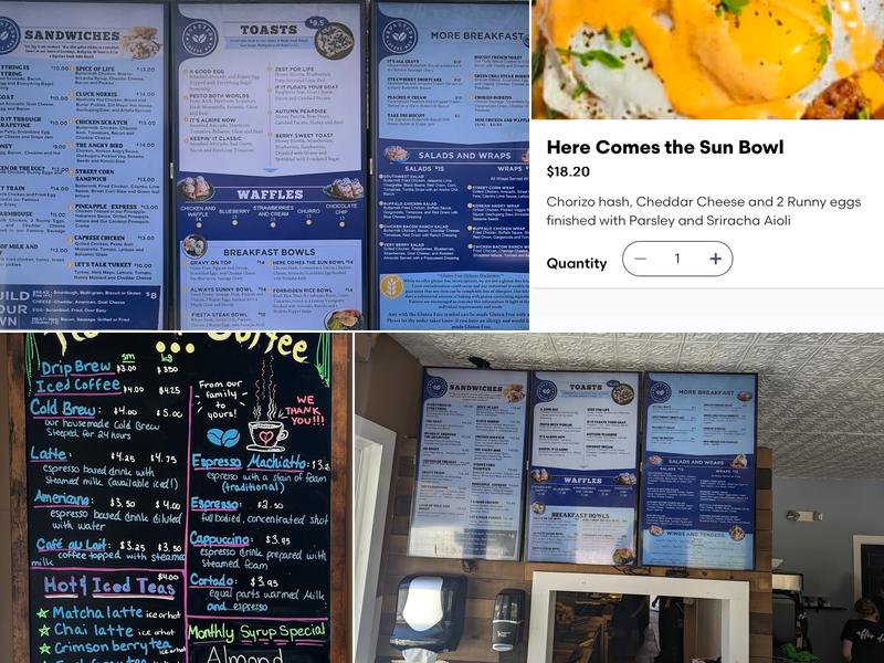 Roasted Coffee Bar Menu