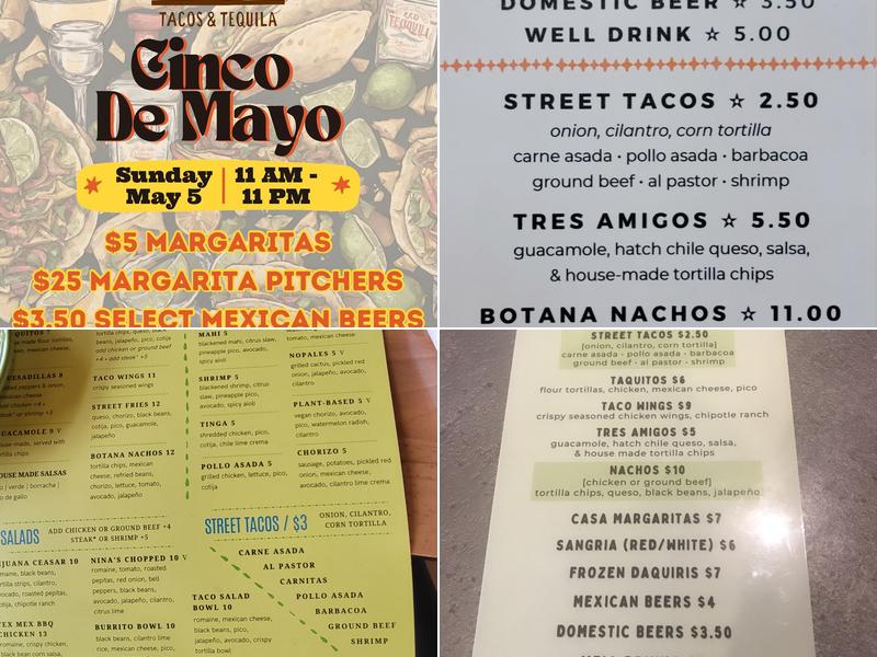 MESHICO Tacos and Tequila Menu