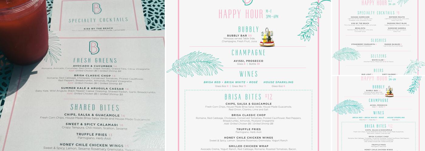 BrisaBar Menu