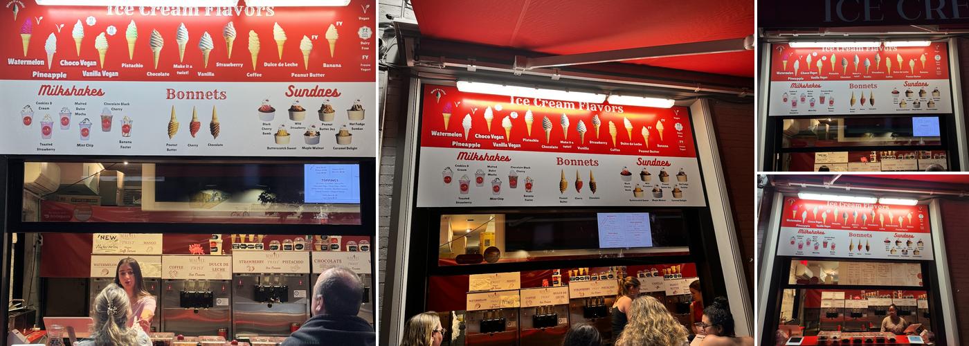 Marvel Frozen Dairy Menu