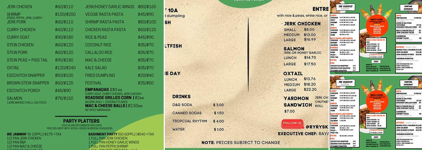 RyRy’s Kitchen Menu