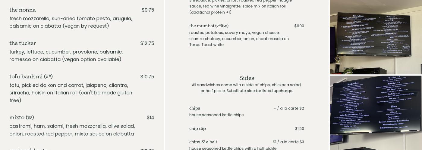 The Half Menu