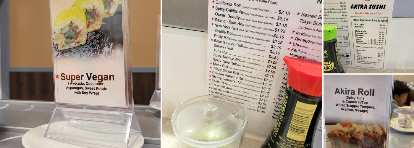 Akira Sushi Menu