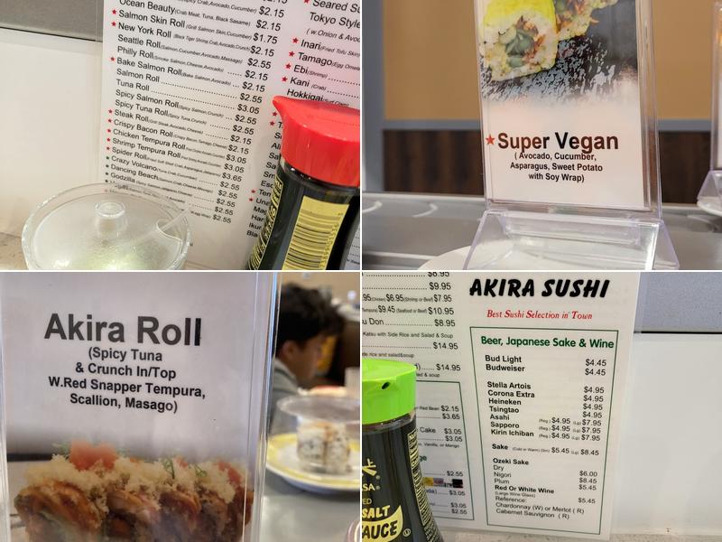 Akira Sushi Menu