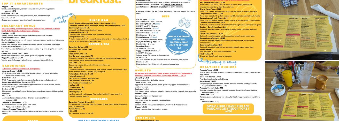 Eggsburgh Menu