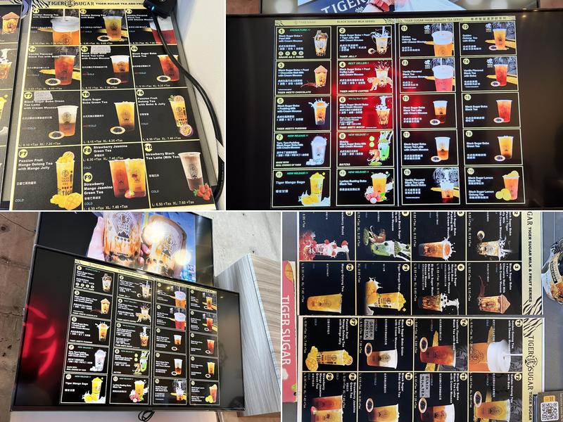 TIGER SUGAR Menu