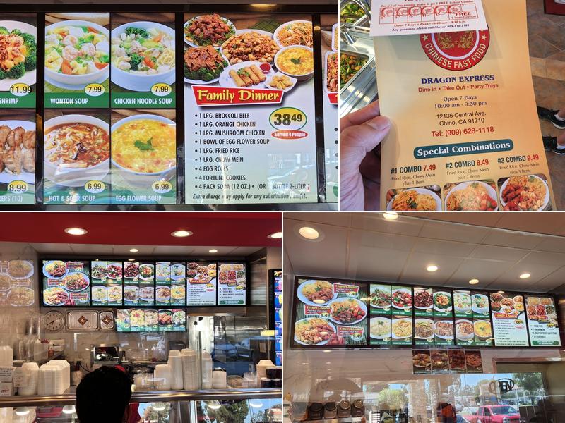 Dragon Express Menu
