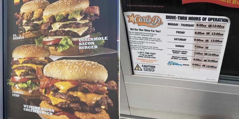 Carl's Jr. Menu