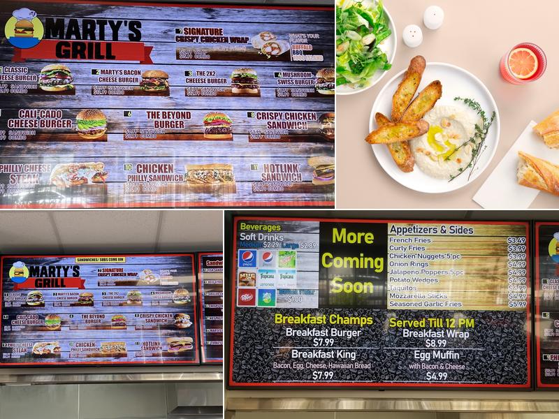 Marty's Grill Menu