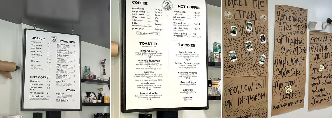 Greenhouse Coffee Company Menu