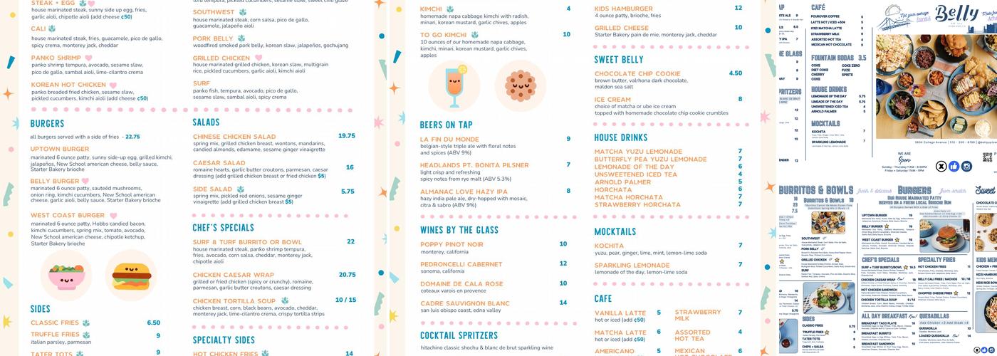 Belly Menu