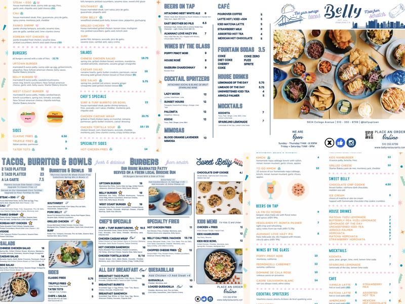 Belly Menu