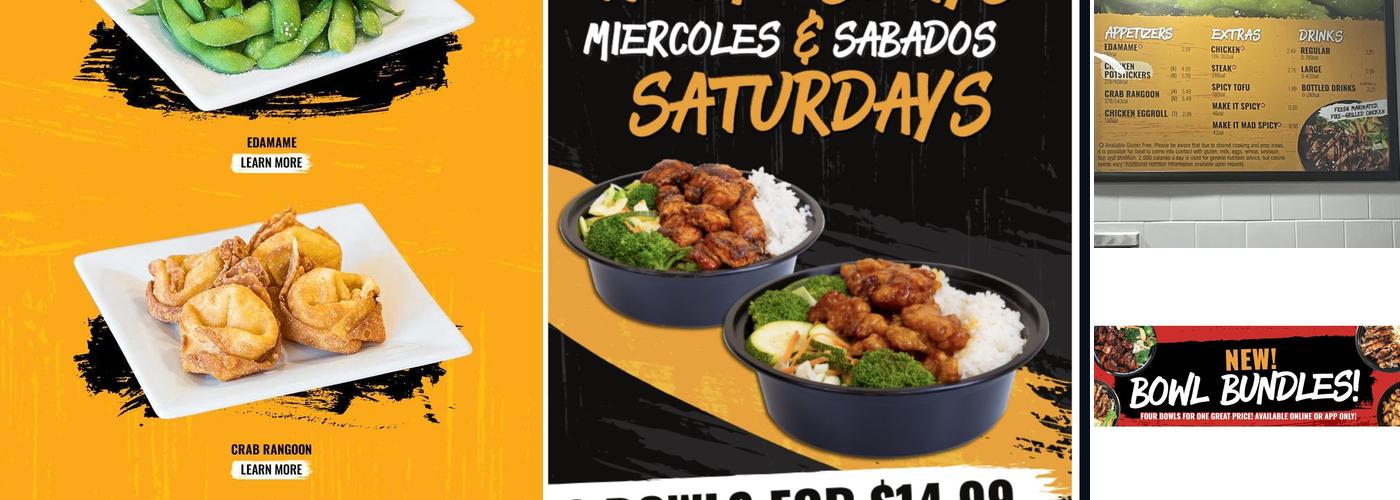 Teriyaki Madness Menu