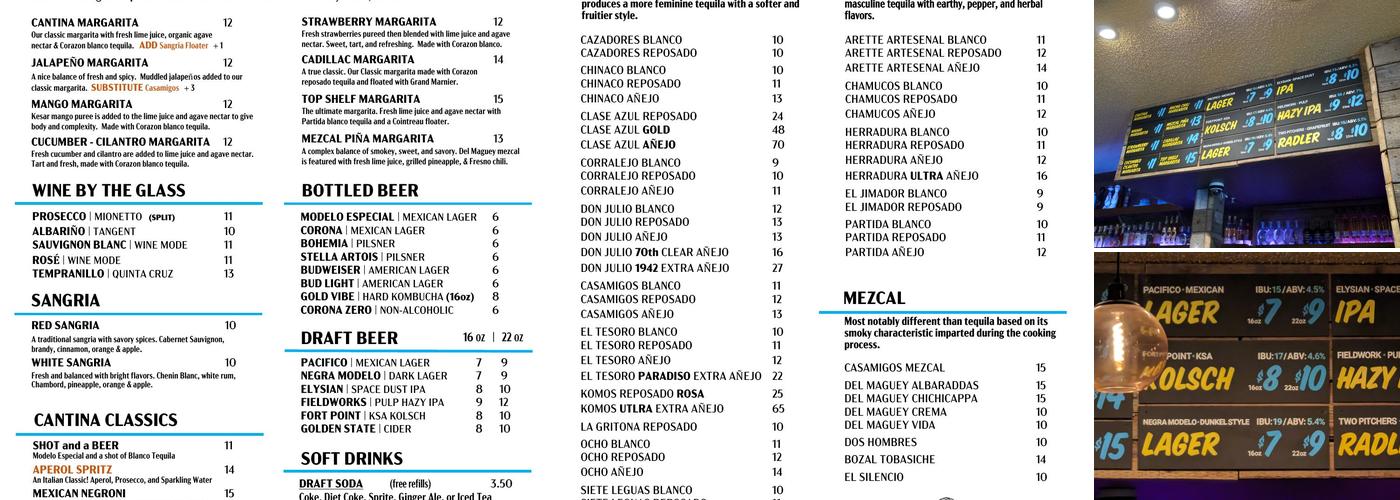 North Beach Cantina Menu