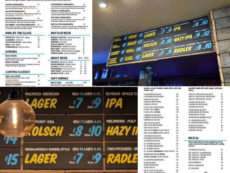 North Beach Cantina Menu