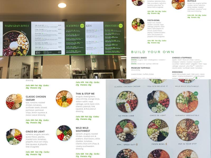 CRISP & GREEN Menu