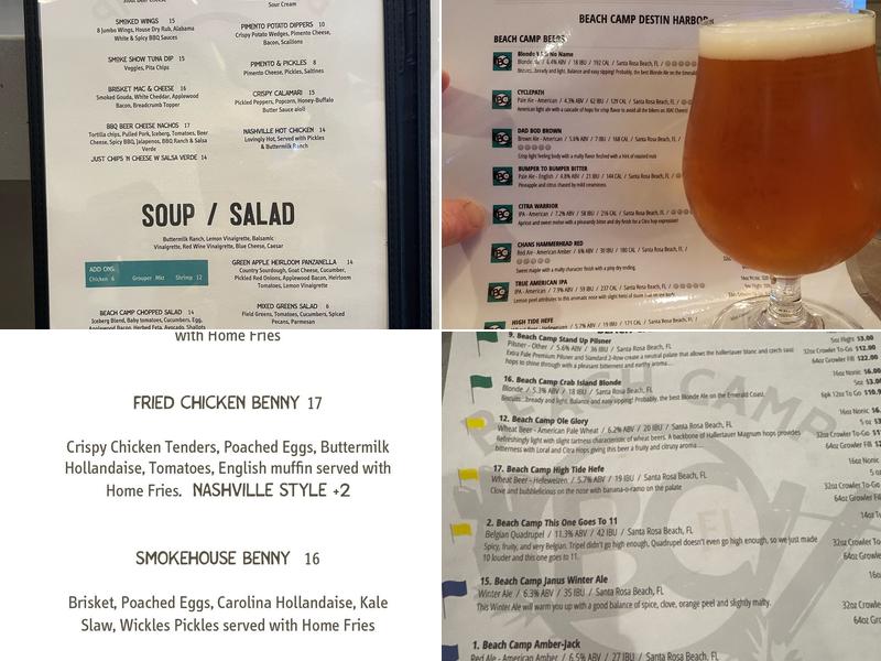 Beach Camp Brewpub Menu