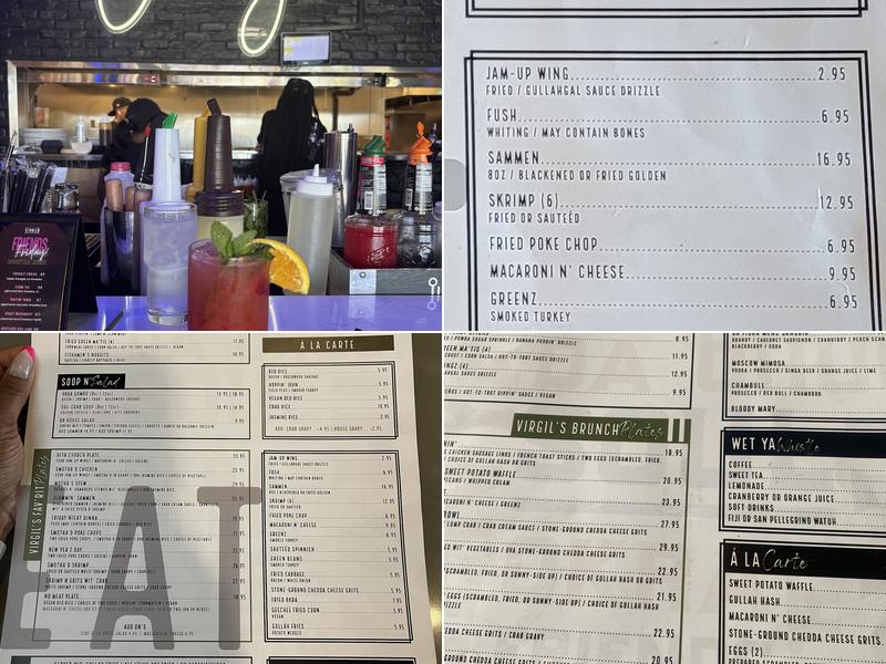 Virgil's Gullah Kitchen & Bar West Midtown Menu