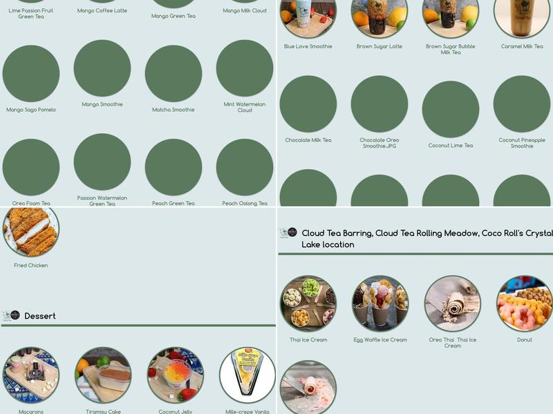 Cloud Tea-Algonquin Menu