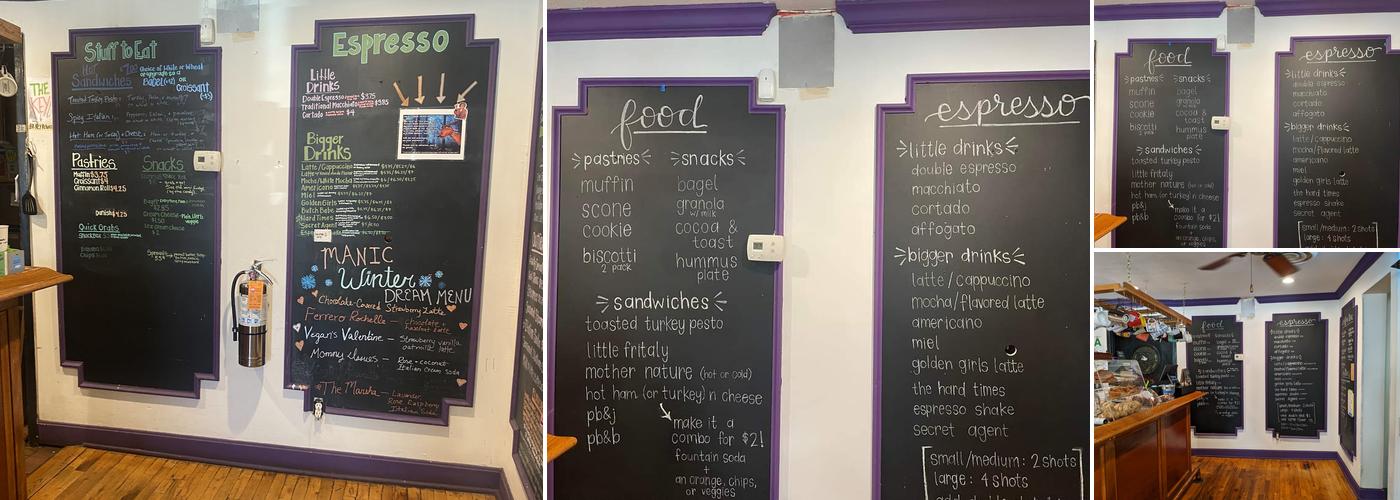 Old Louisville Coffee Co-op Menu