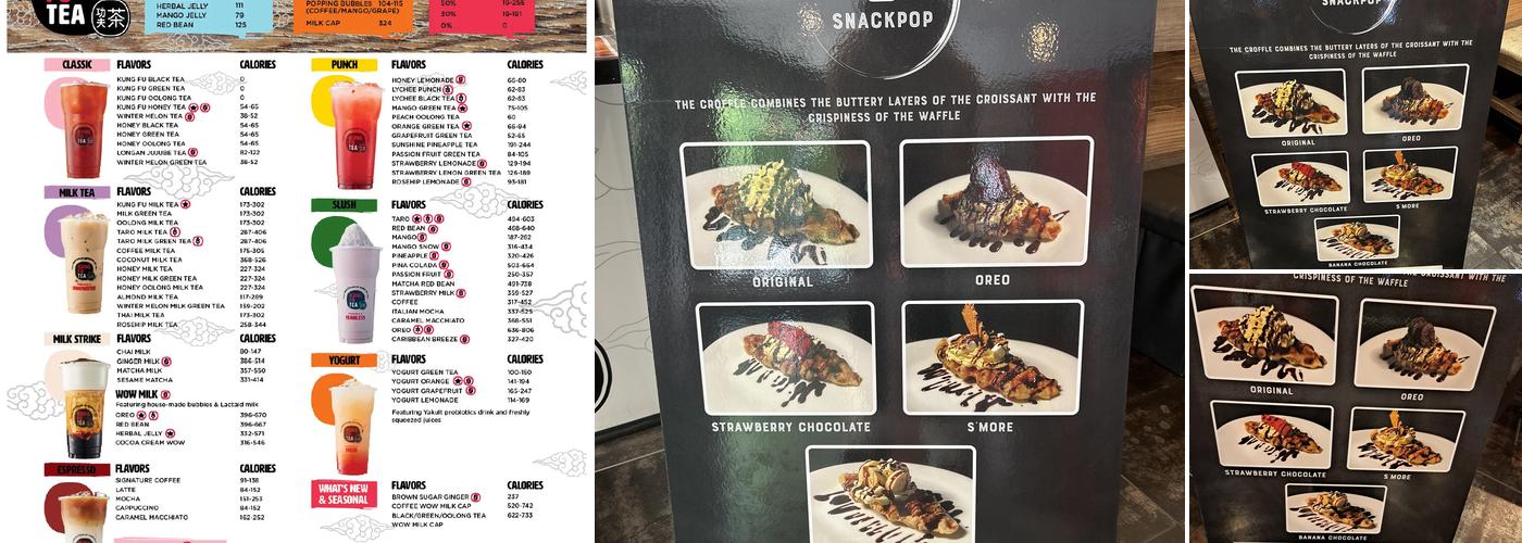 Kung Fu Tea Menu