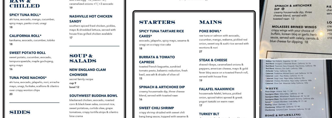 The Beth Kitchen & Bar Menu